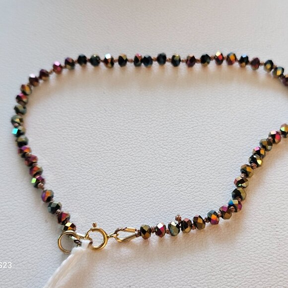 (NWT) Hematite (Green/Rainbow/Gold) Bead Bracelet Stack (3 Bracelets) - Picture 7 of 9